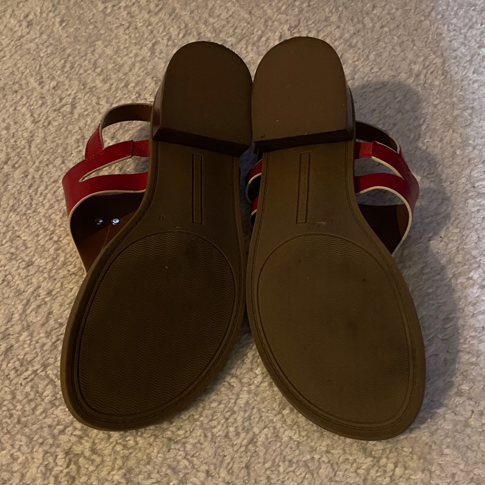 Tommy Hilfiger Sandals Size 8 Red - Picture 15 of 15